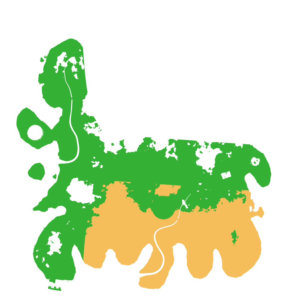 Biome Rust Map: Procedural Map, Size: 3500, Seed: 3709682