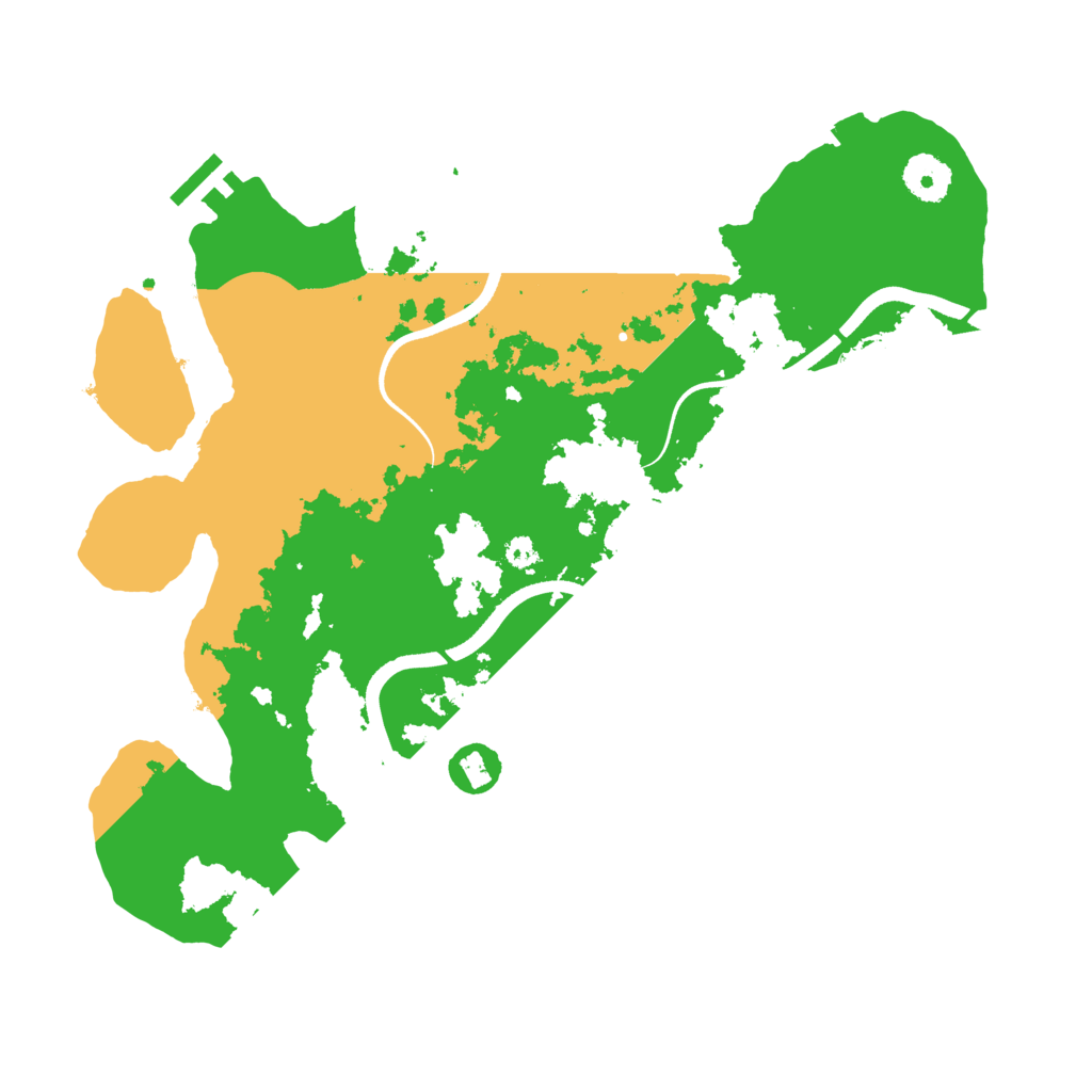 Biome Rust Map: Procedural Map, Size: 3500, Seed: 2462711