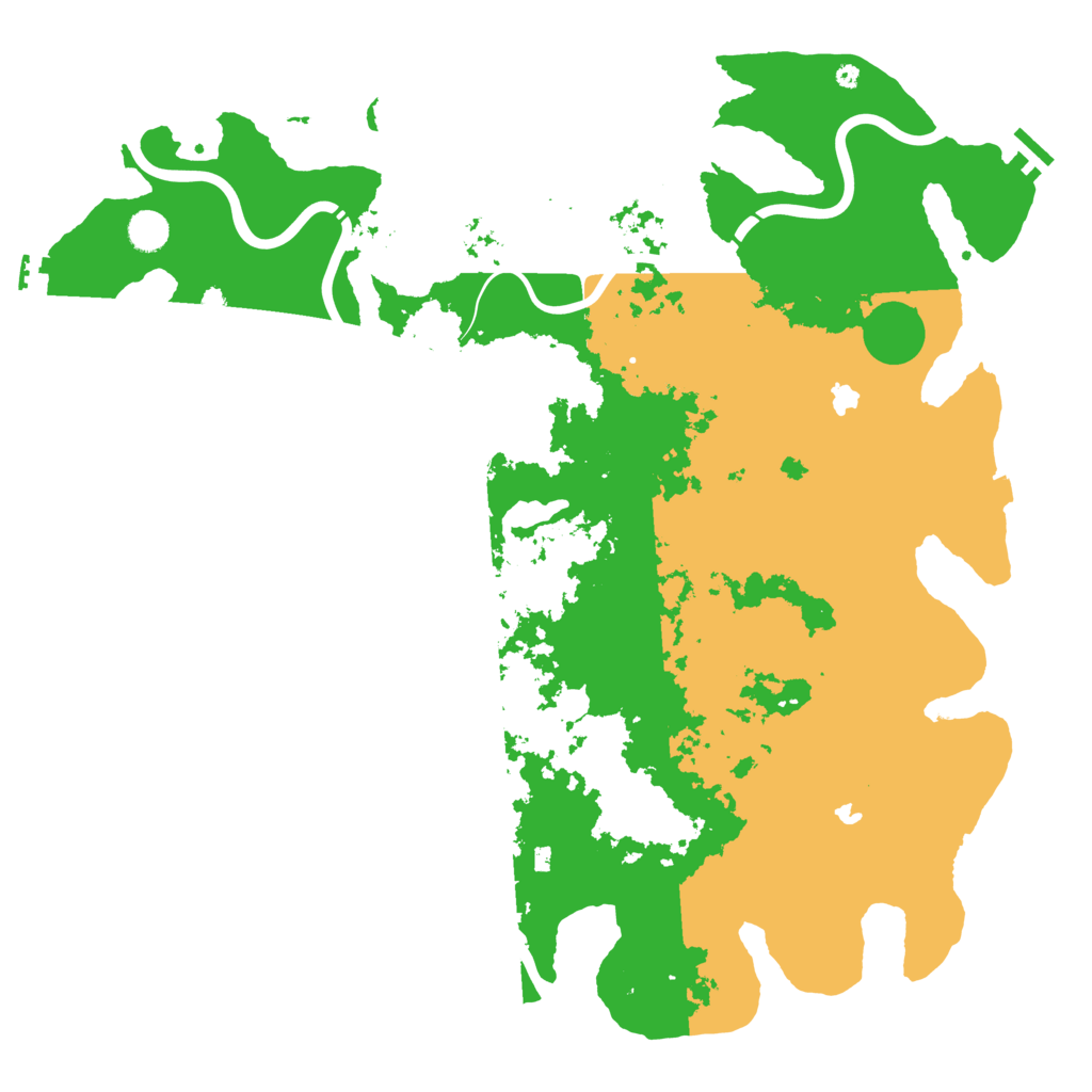 Biome Rust Map: Procedural Map, Size: 4666, Seed: 100
