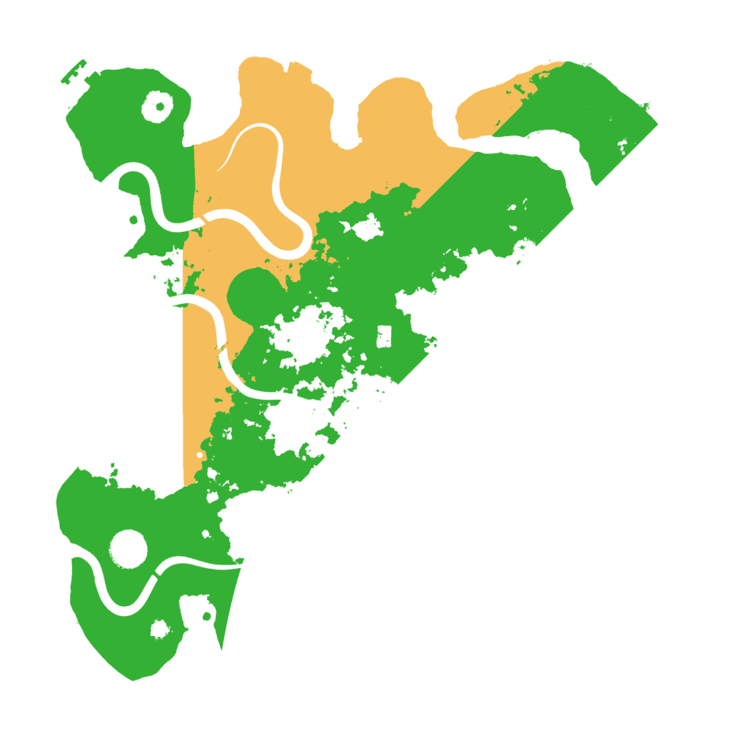 Biome Rust Map: Procedural Map, Size: 3500, Seed: 869993