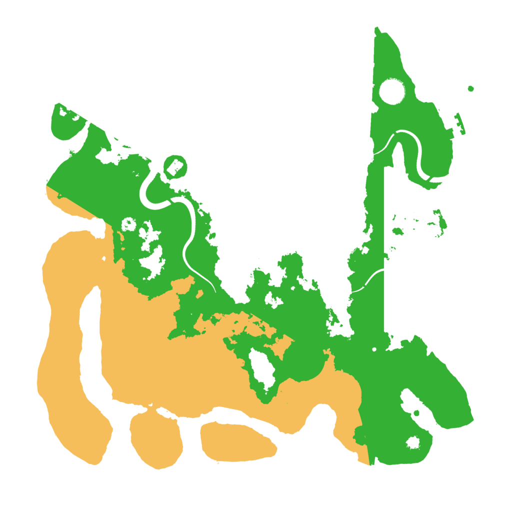 Biome Rust Map: Procedural Map, Size: 3500, Seed: 434939