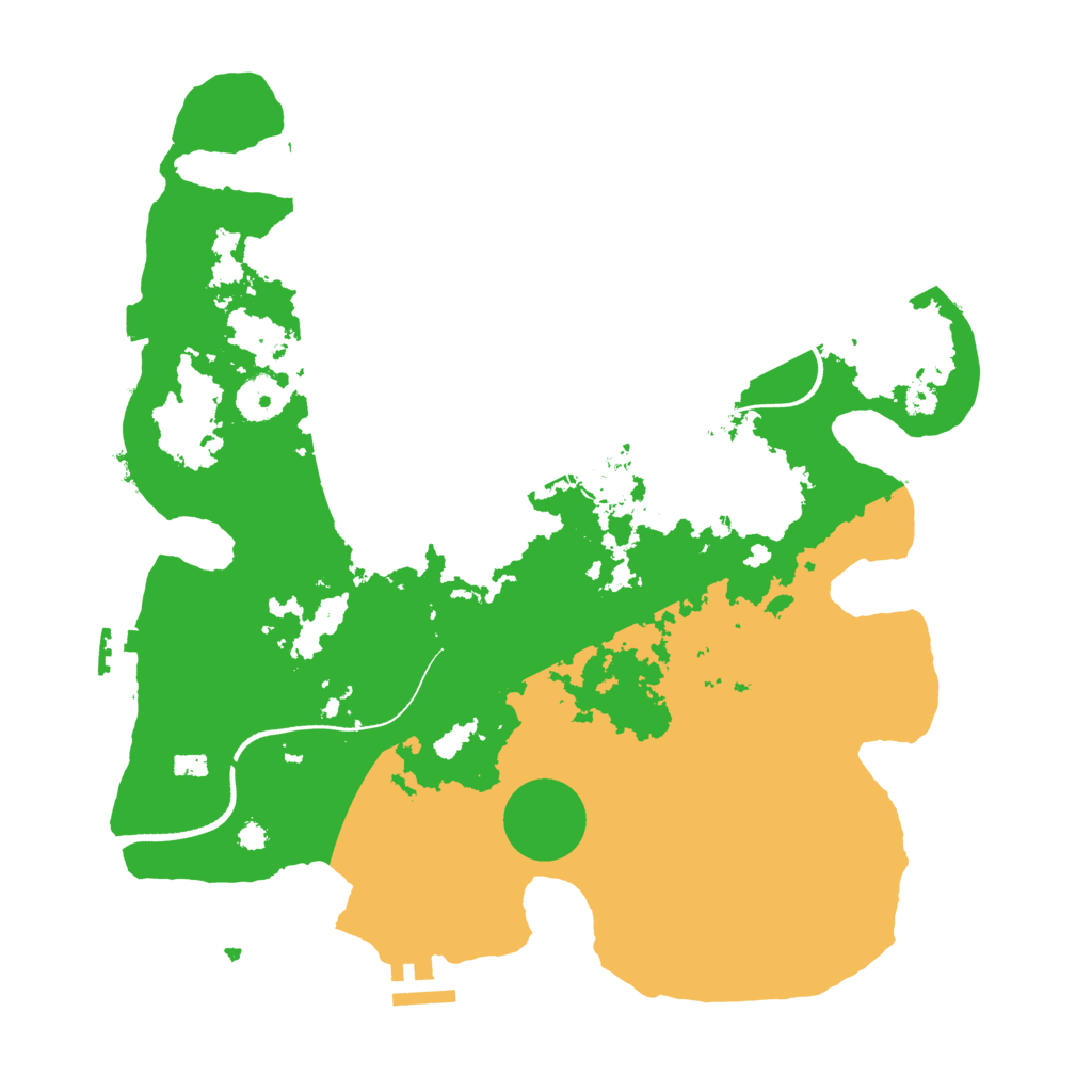 Biome Rust Map: Procedural Map, Size: 3500, Seed: 5199042