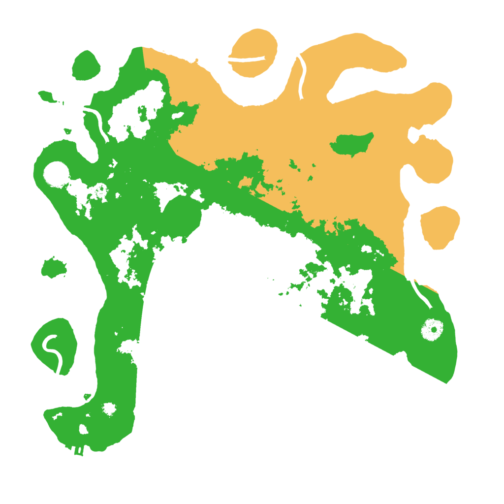 Biome Rust Map: Procedural Map, Size: 3500, Seed: 5211684