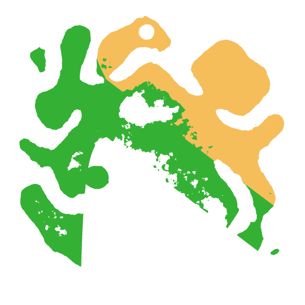 Biome Rust Map: Barren, Size: 3500, Seed: 4017355