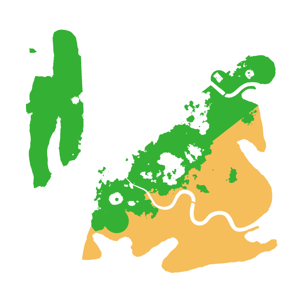 Biome Rust Map: Procedural Map, Size: 3500, Seed: 534672