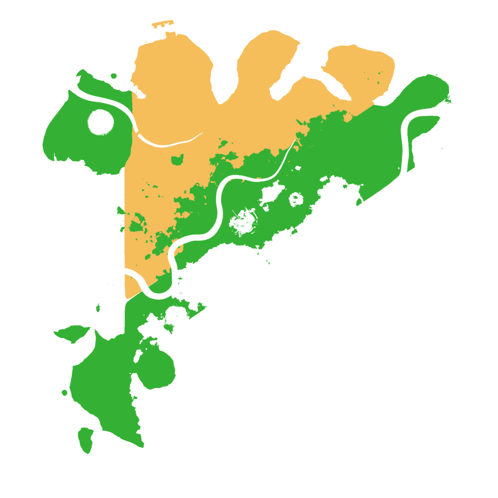 Biome Rust Map: Procedural Map, Size: 3500, Seed: 4942250