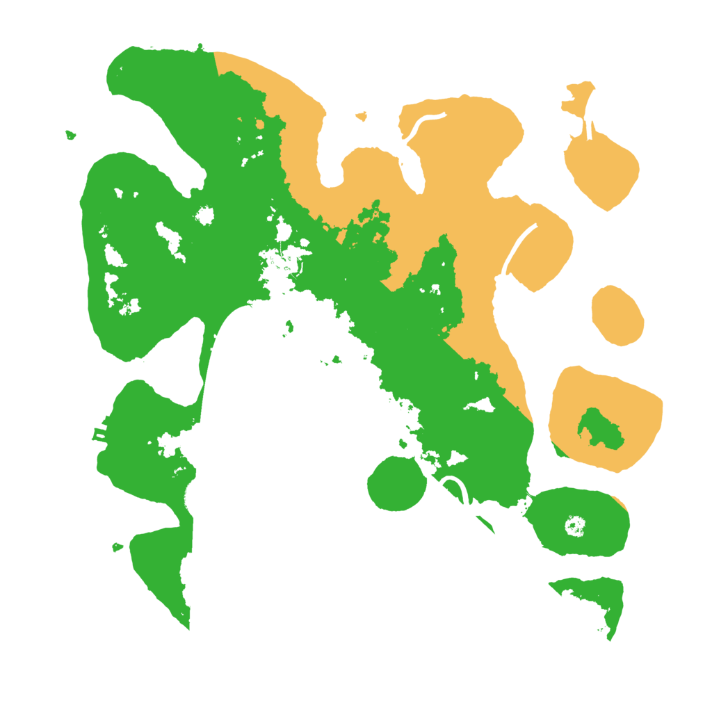 Biome Rust Map: Procedural Map, Size: 3500, Seed: 2220395