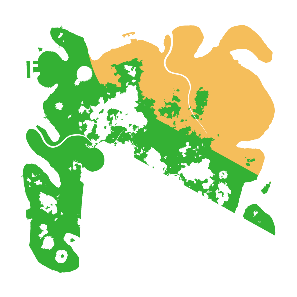 Biome Rust Map: Procedural Map, Size: 3500, Seed: 2474962