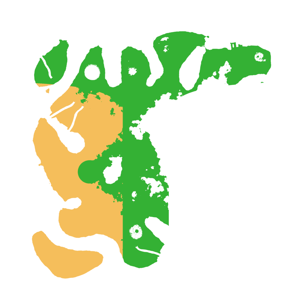 Biome Rust Map: Procedural Map, Size: 3500, Seed: 4610358