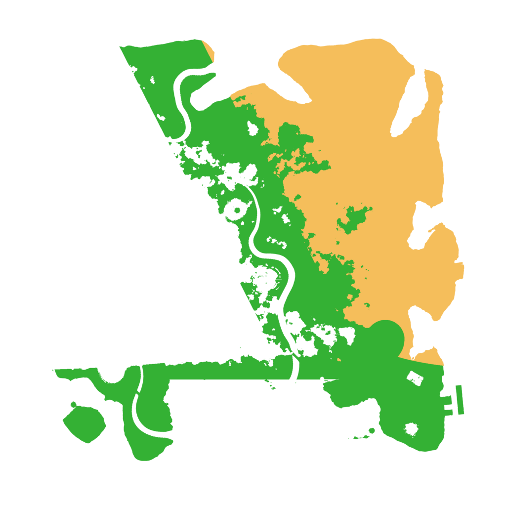 Biome Rust Map: Procedural Map, Size: 3500, Seed: 3082428