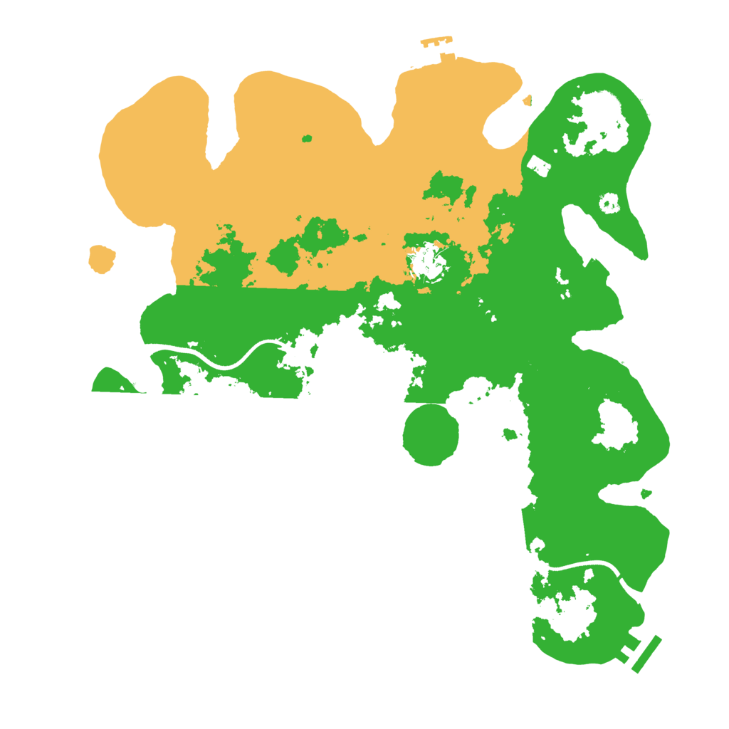 Biome Rust Map: Procedural Map, Size: 3500, Seed: 76773