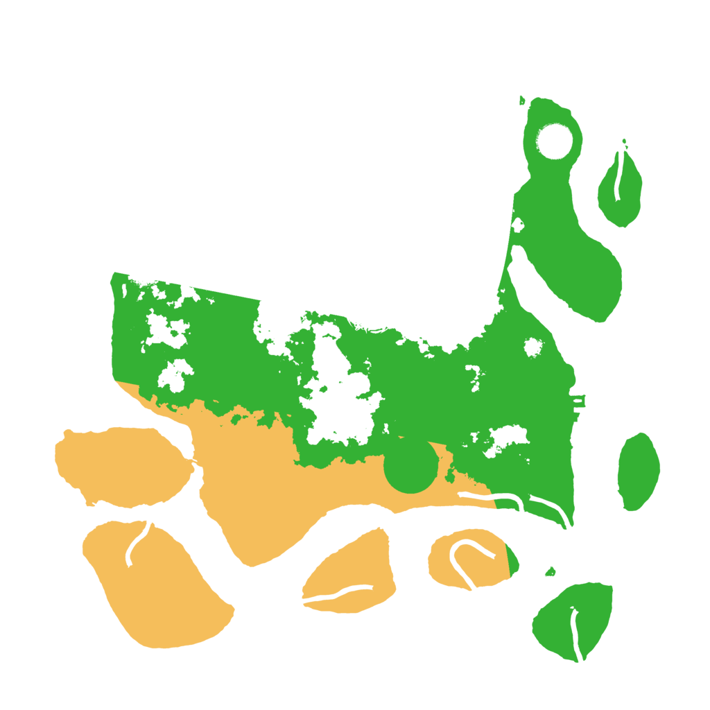 Biome Rust Map: Procedural Map, Size: 3500, Seed: 6094499