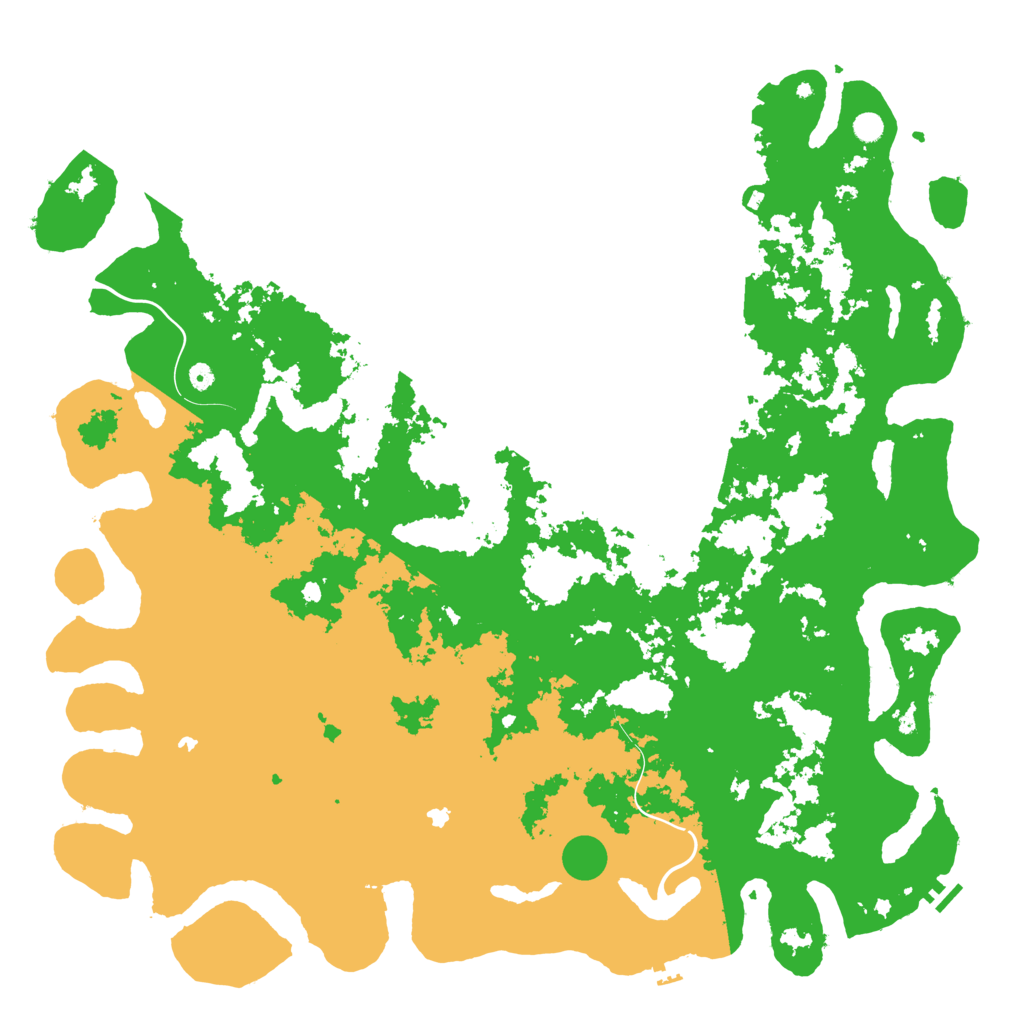 Biome Rust Map: Procedural Map, Size: 6000, Seed: 32541345