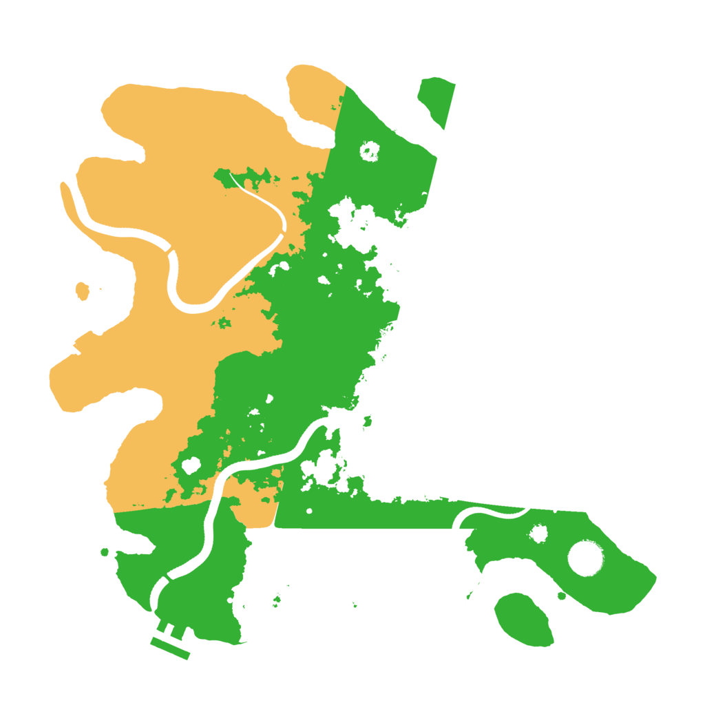 Biome Rust Map: Procedural Map, Size: 3500, Seed: 2926252
