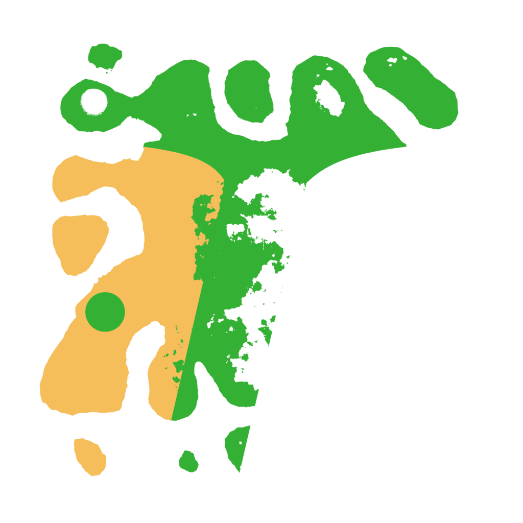 Biome Rust Map: Barren, Size: 3500, Seed: 15246