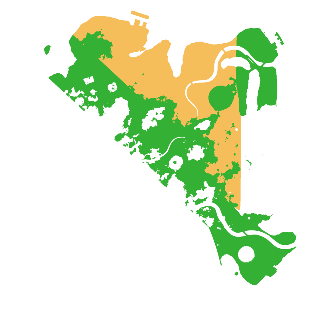 Biome Rust Map: Procedural Map, Size: 3500, Seed: 3931103
