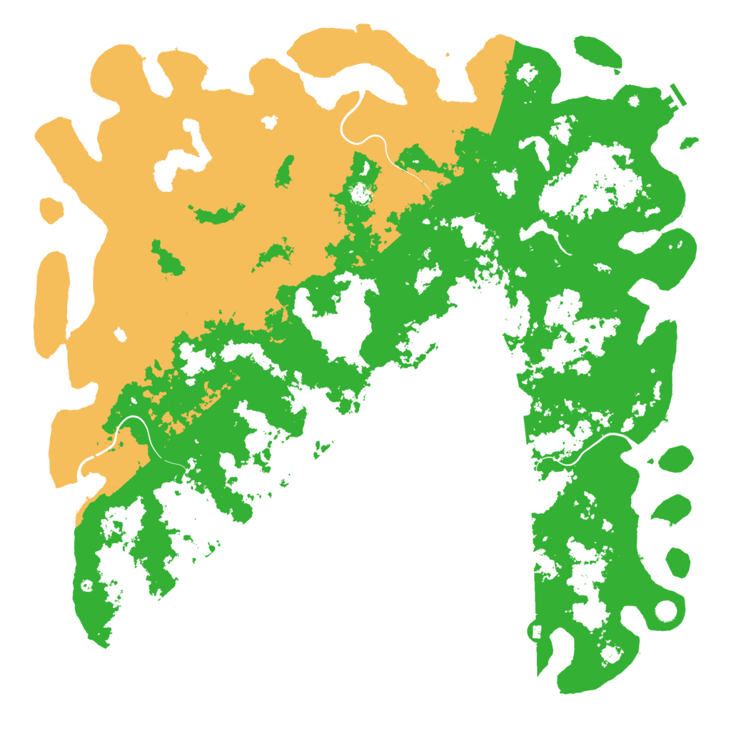 Biome Rust Map: Procedural Map, Size: 6000, Seed: 8798