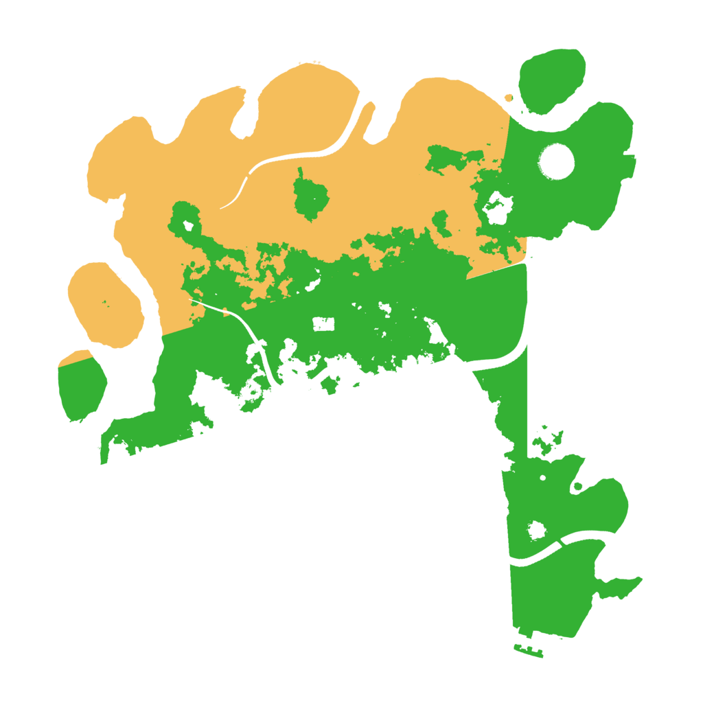 Biome Rust Map: Procedural Map, Size: 3500, Seed: 6028575