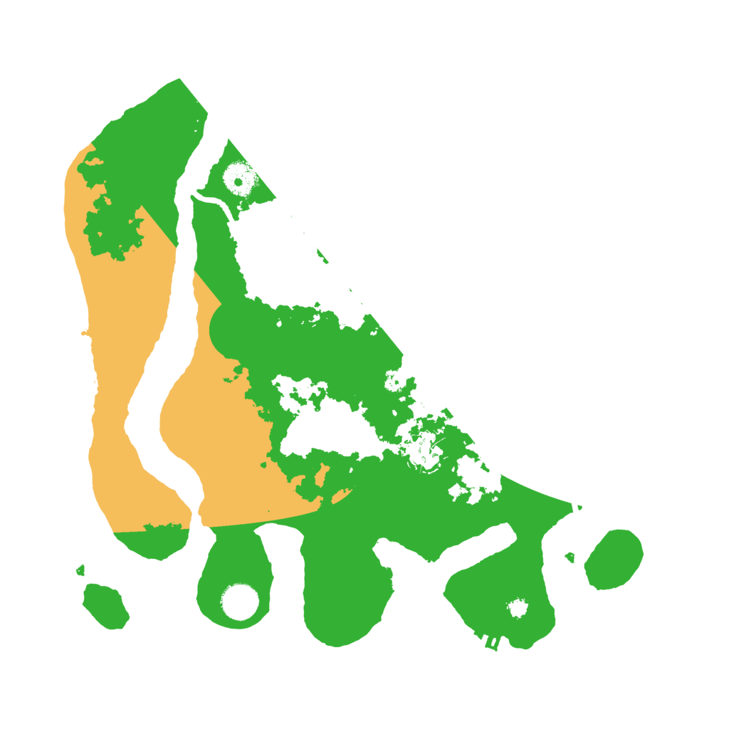 Biome Rust Map: Procedural Map, Size: 3500, Seed: 5484478