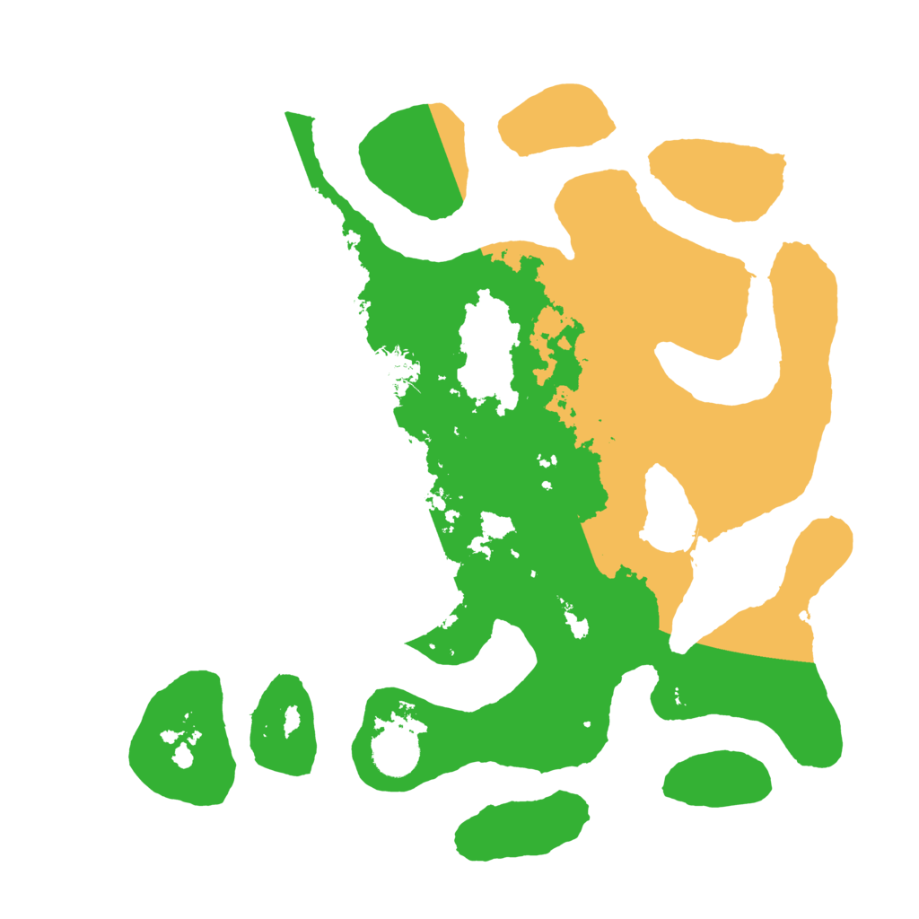 Biome Rust Map: Barren, Size: 3500, Seed: 6335667