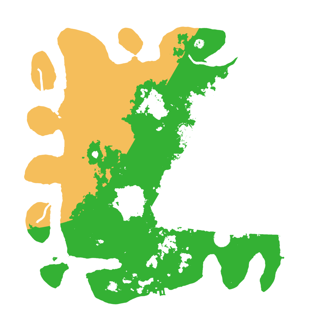 Biome Rust Map: Procedural Map, Size: 3500, Seed: 3724