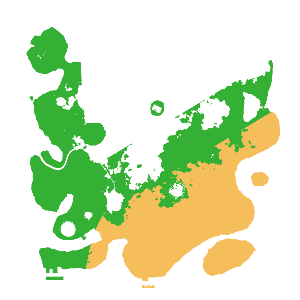 Biome Rust Map: Procedural Map, Size: 3500, Seed: 863792