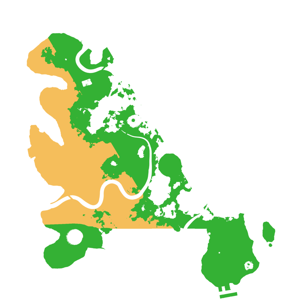 Biome Rust Map: Procedural Map, Size: 3500, Seed: 61824