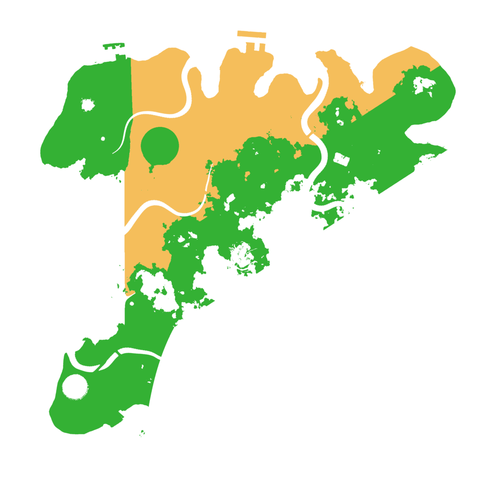 Biome Rust Map: Procedural Map, Size: 3500, Seed: 1773764