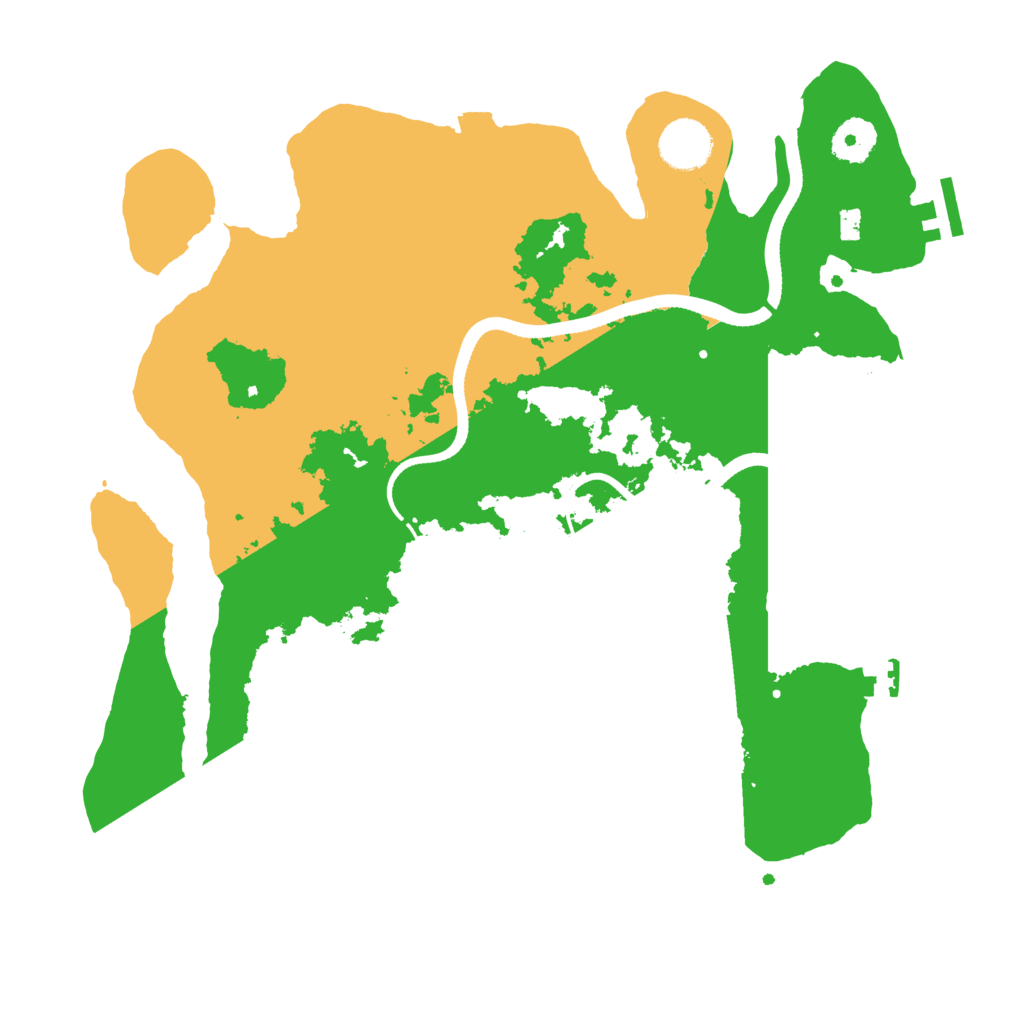 Biome Rust Map: Procedural Map, Size: 3500, Seed: 5733474