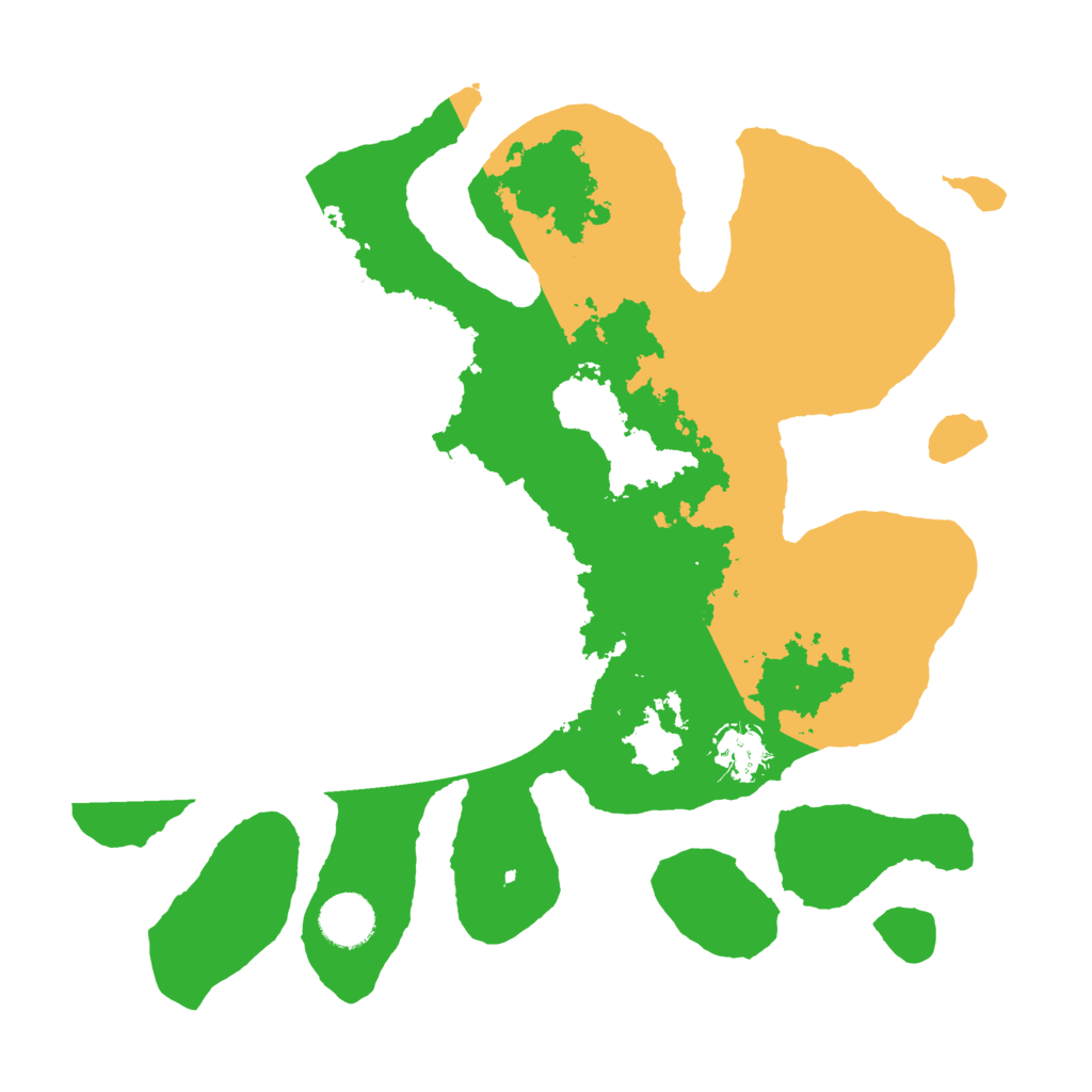 Biome Rust Map: Barren, Size: 3500, Seed: 583325