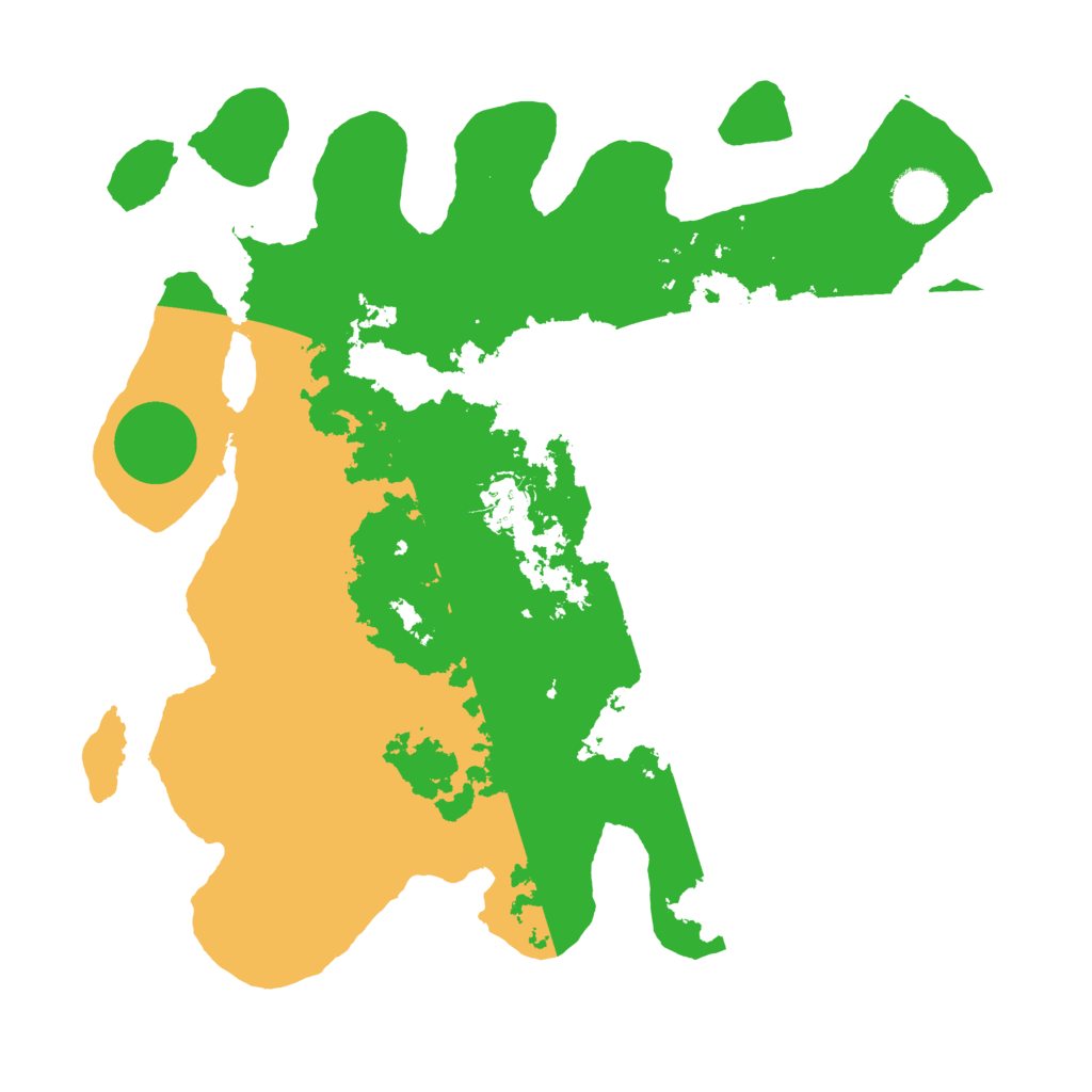 Biome Rust Map: Barren, Size: 3500, Seed: 2988322