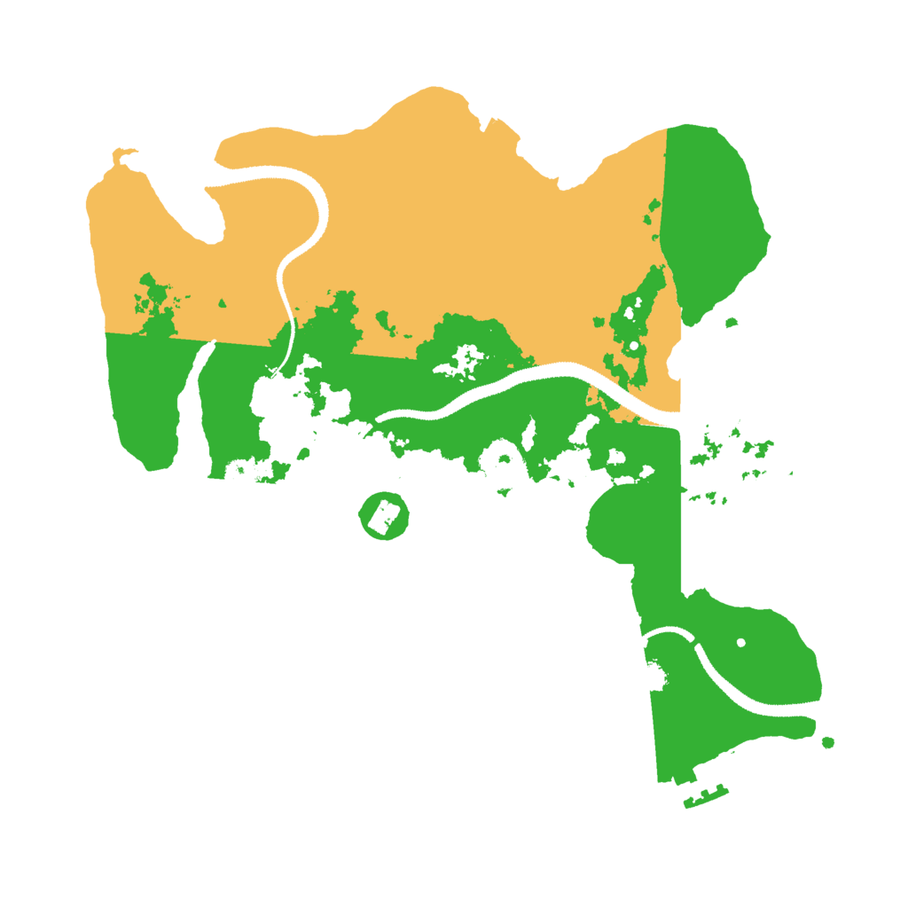 Biome Rust Map: Procedural Map, Size: 3000, Seed: 1291423