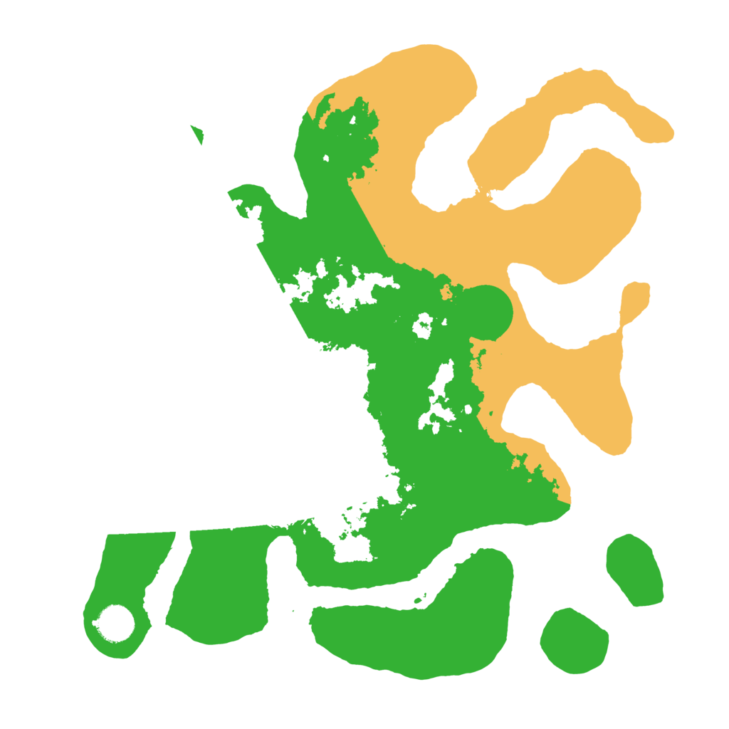 Biome Rust Map: Barren, Size: 3500, Seed: 406735