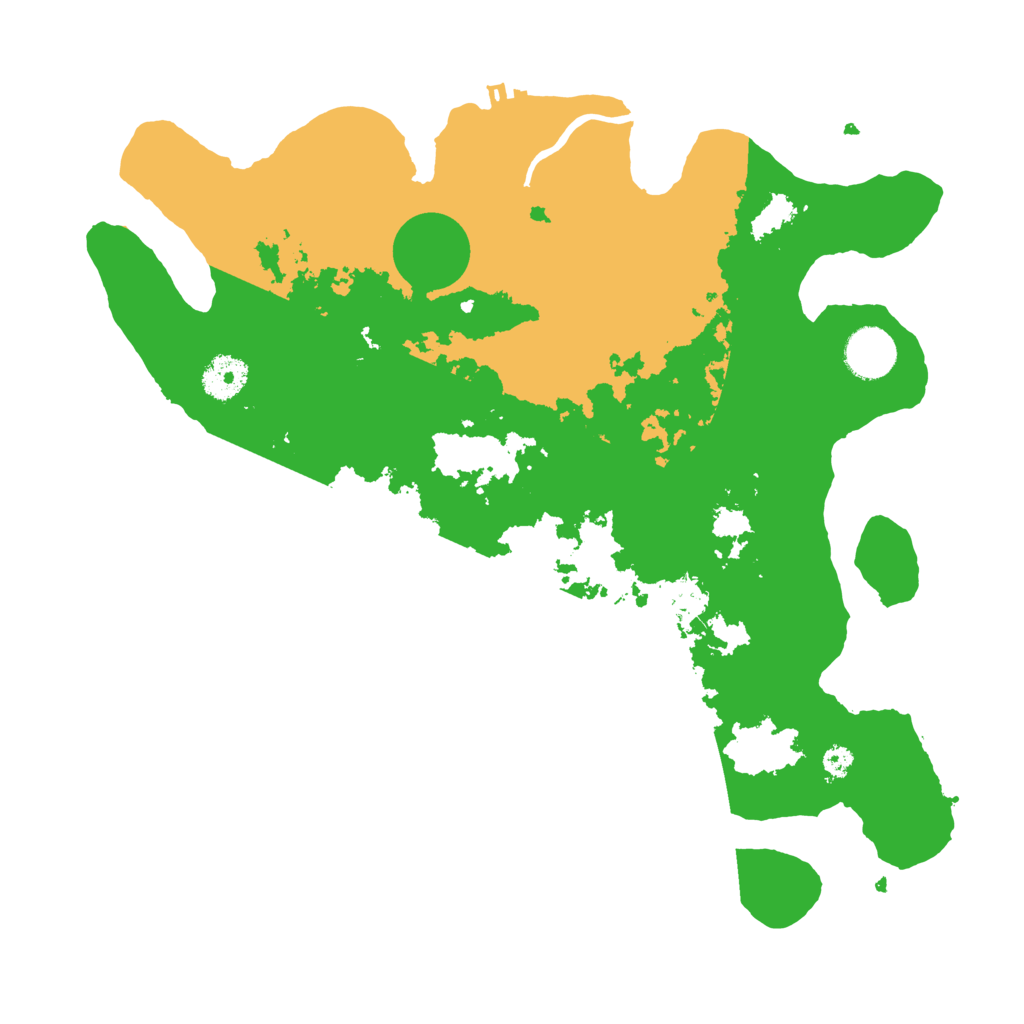 Biome Rust Map: Procedural Map, Size: 3500, Seed: 5558492