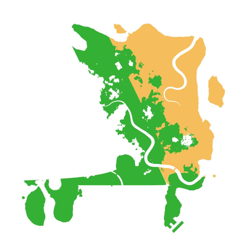 Biome Rust Map: Procedural Map, Size: 3500, Seed: 2668996