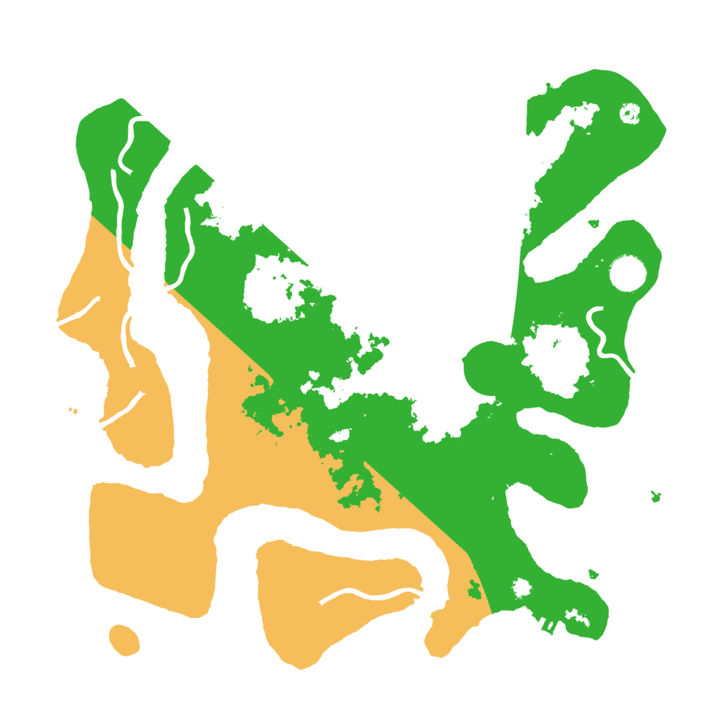 Biome Rust Map: Procedural Map, Size: 3500, Seed: 3243184
