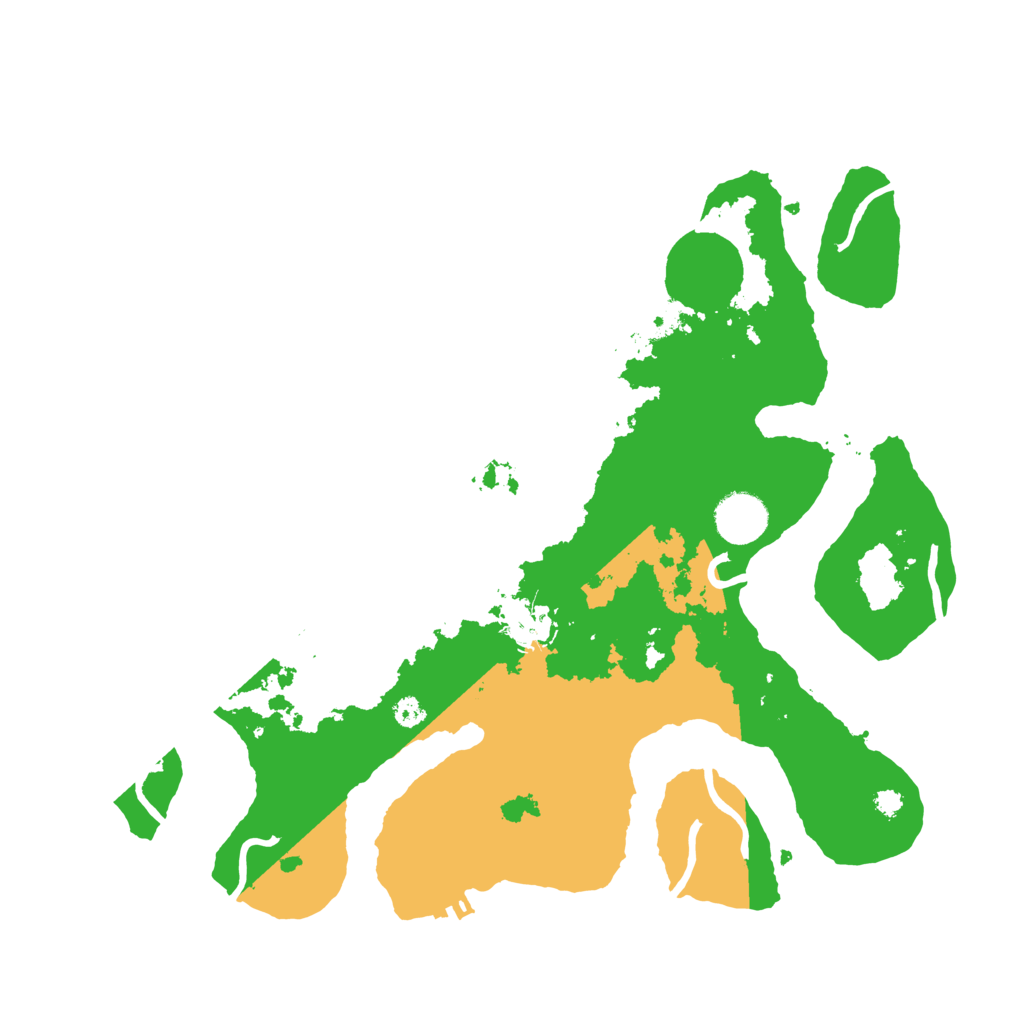 Biome Rust Map: Procedural Map, Size: 3500, Seed: 3699422