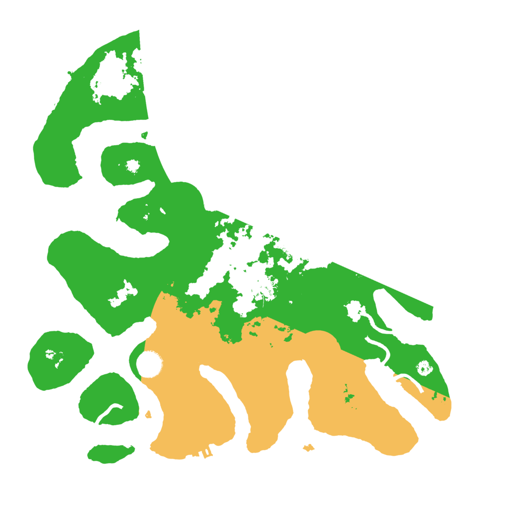 Biome Rust Map: Procedural Map, Size: 3500, Seed: 668654