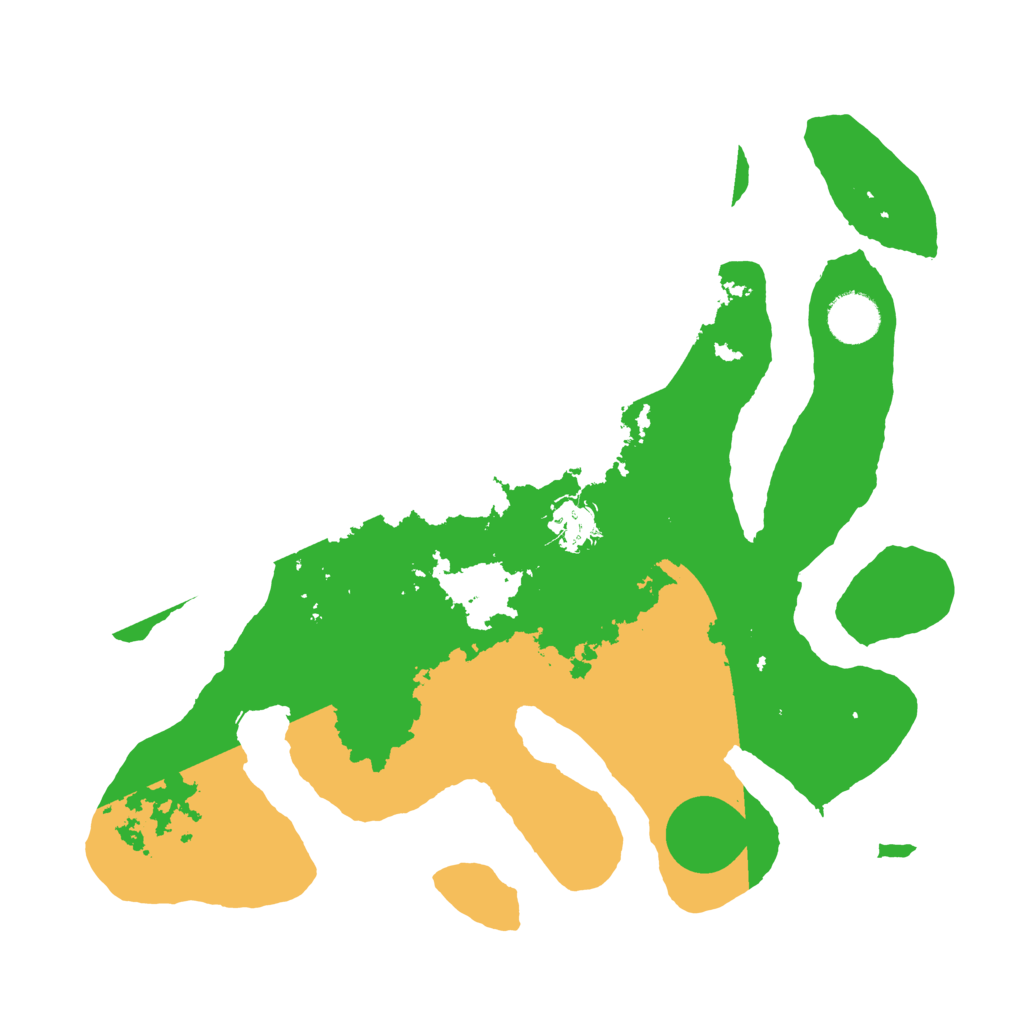 Biome Rust Map: Barren, Size: 3500, Seed: 590415