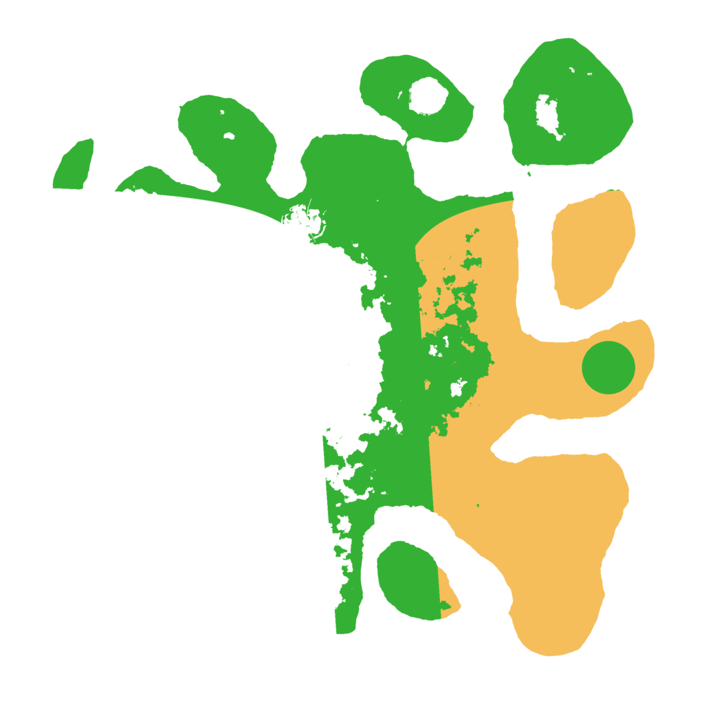 Biome Rust Map: Barren, Size: 3500, Seed: 338205