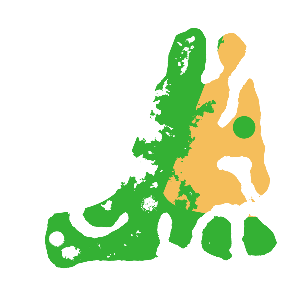 Biome Rust Map: Barren, Size: 3500, Seed: 559031