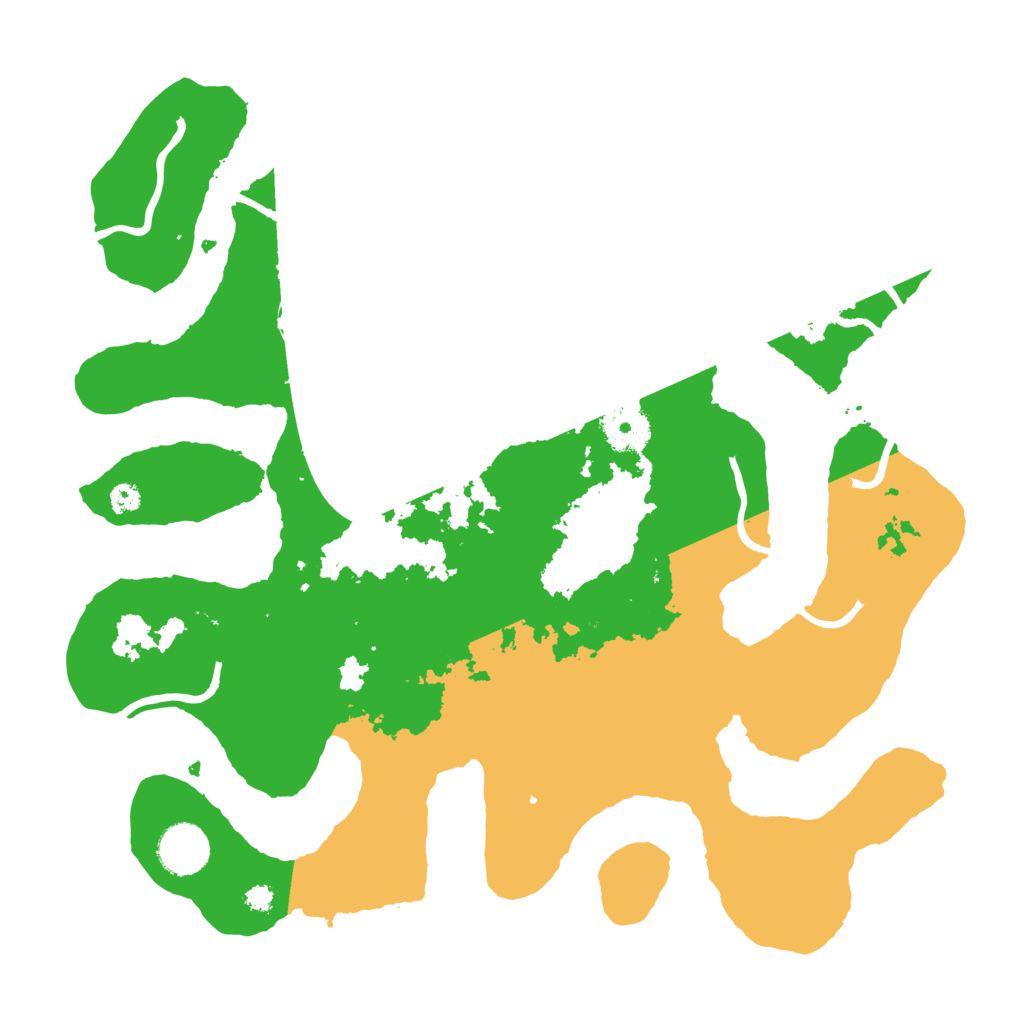 Biome Rust Map: Procedural Map, Size: 3500, Seed: 4105853