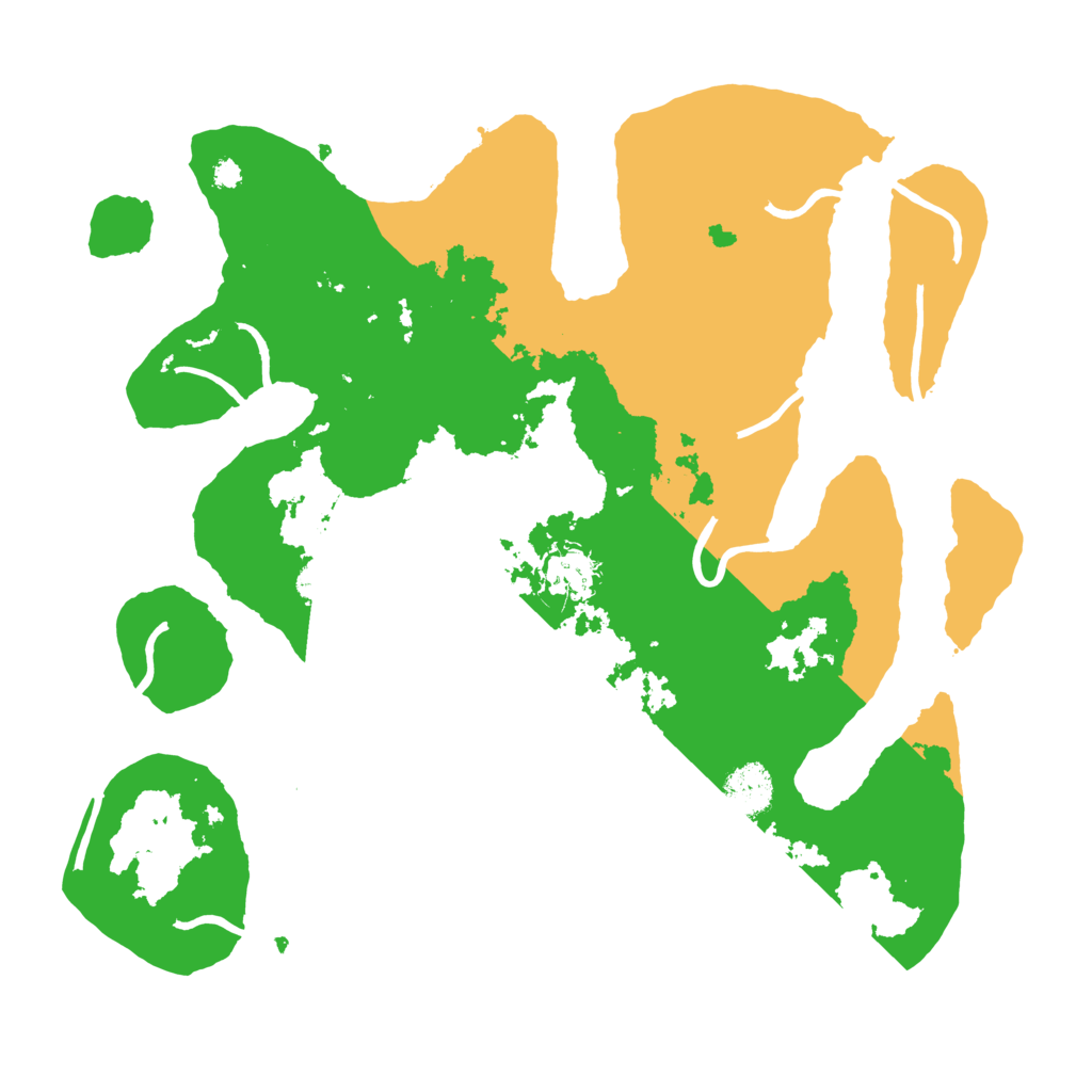 Biome Rust Map: Procedural Map, Size: 3500, Seed: 3891575