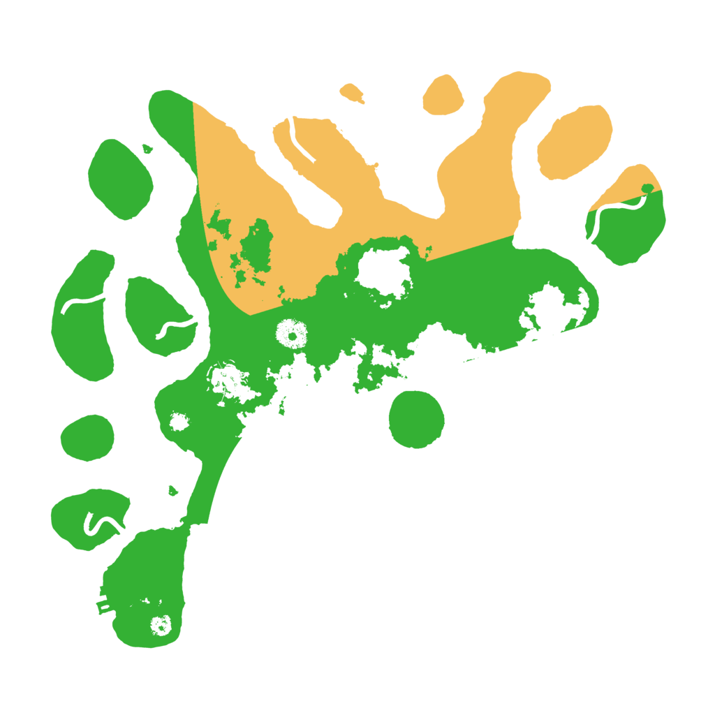 Biome Rust Map: Procedural Map, Size: 3500, Seed: 1151030