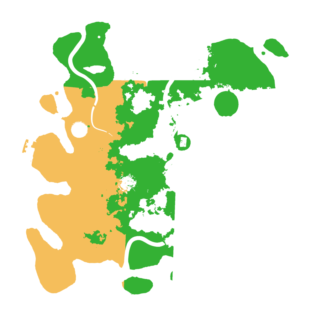 Biome Rust Map: Procedural Map, Size: 3500, Seed: 3120517