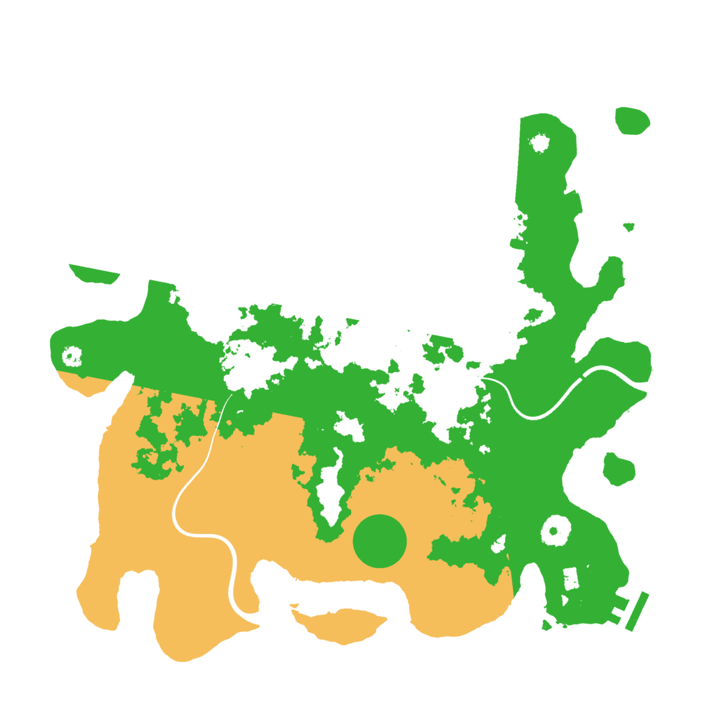 Biome Rust Map: Procedural Map, Size: 3500, Seed: 6152370