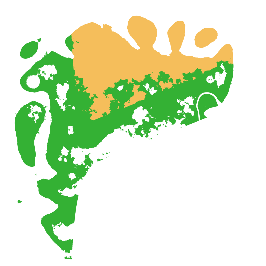 Biome Rust Map: Procedural Map, Size: 3500, Seed: 3277064
