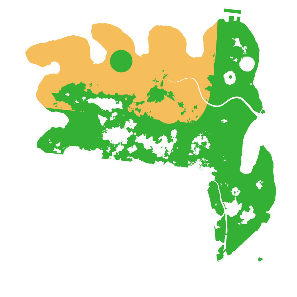 Biome Rust Map: Procedural Map, Size: 3500, Seed: 2751375