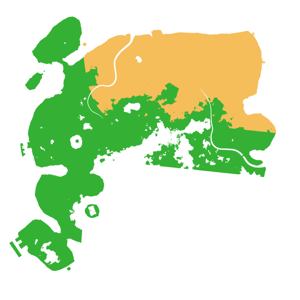 Biome Rust Map: Procedural Map, Size: 3500, Seed: 803079