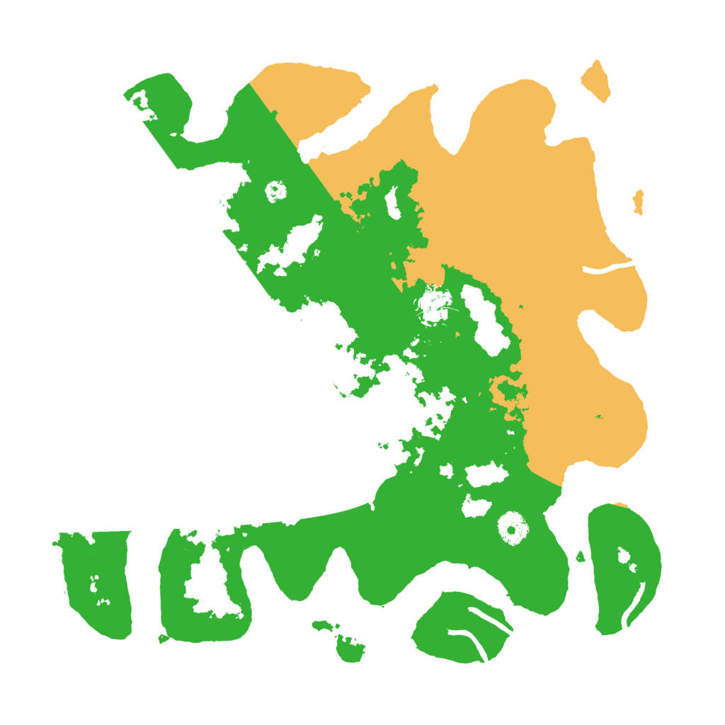 Biome Rust Map: Procedural Map, Size: 3500, Seed: 1983378
